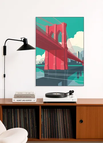 NYC - Brooklyn Bridge Red