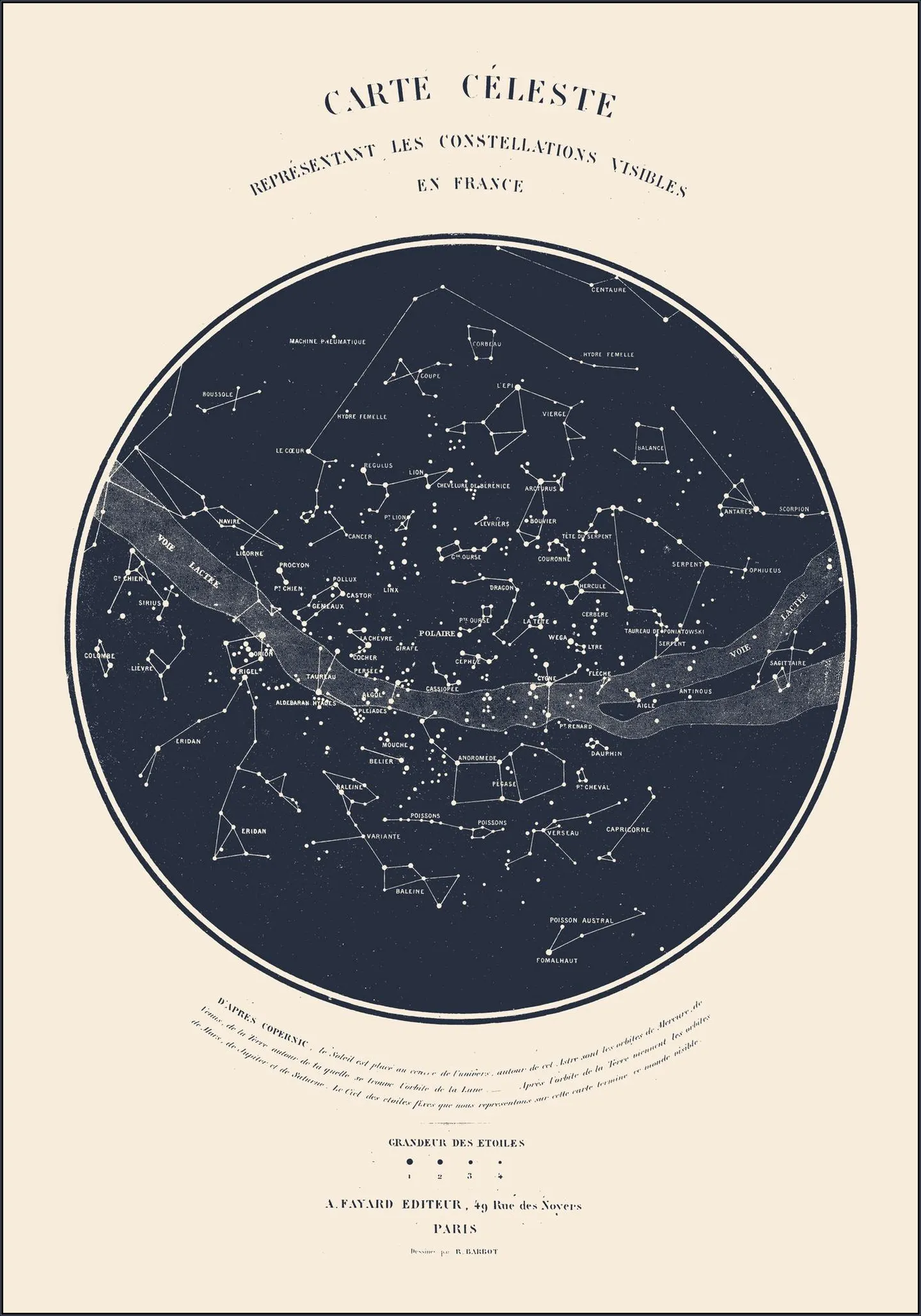 Carte Celeste Dark Blue