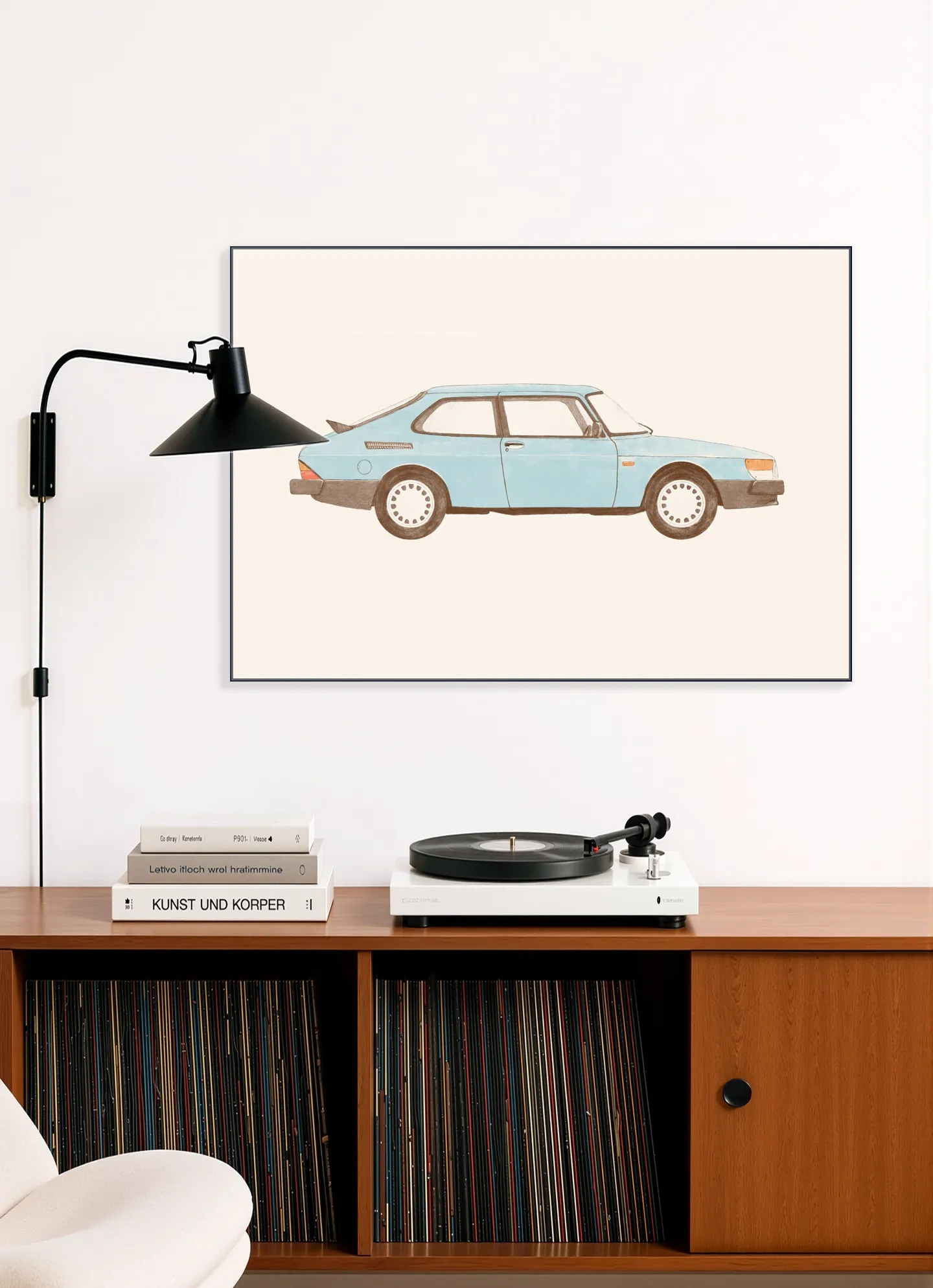 Vintage Blue Car