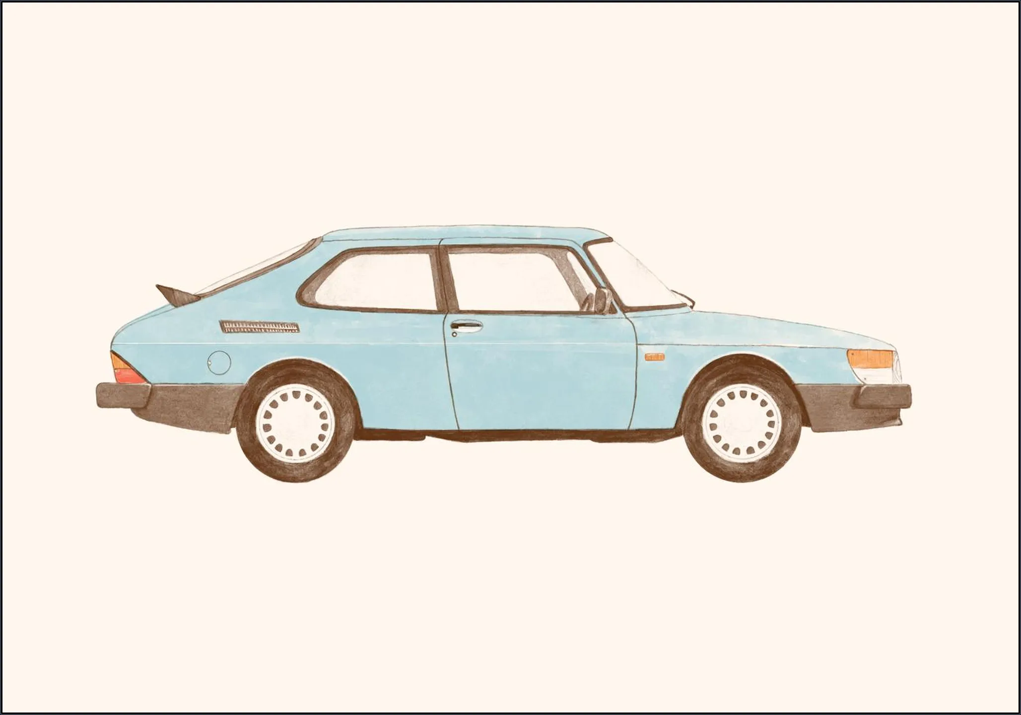 Vintage Blue Car