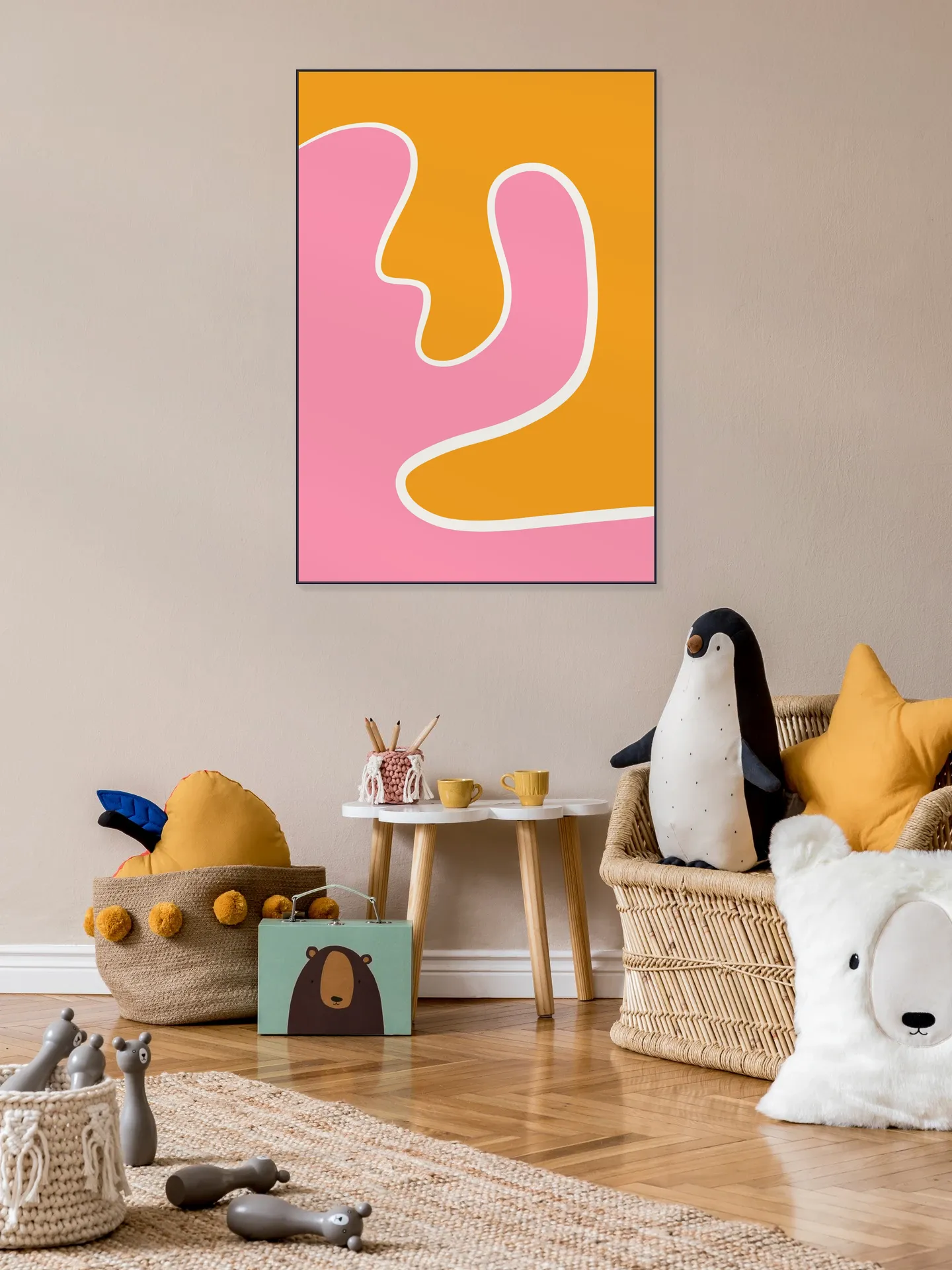 Groovy Swirl Pink Orange