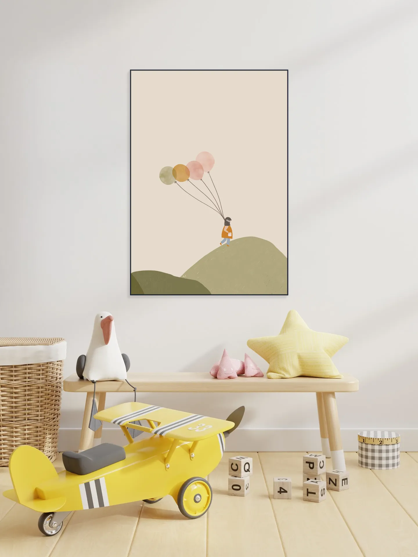 Girl and her Balloons