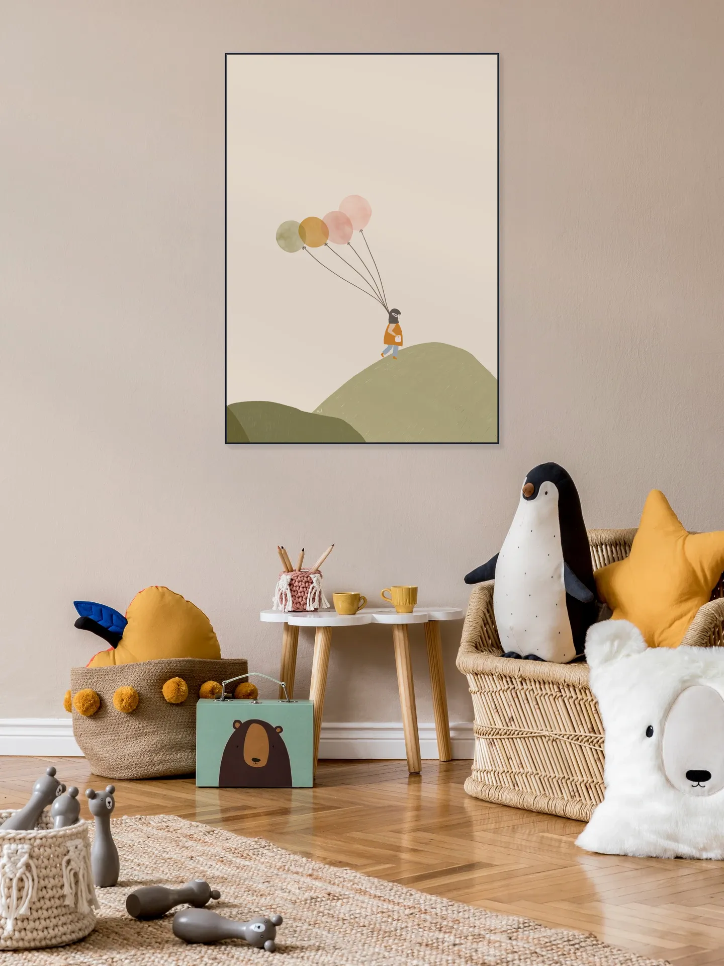Girl and her Balloons