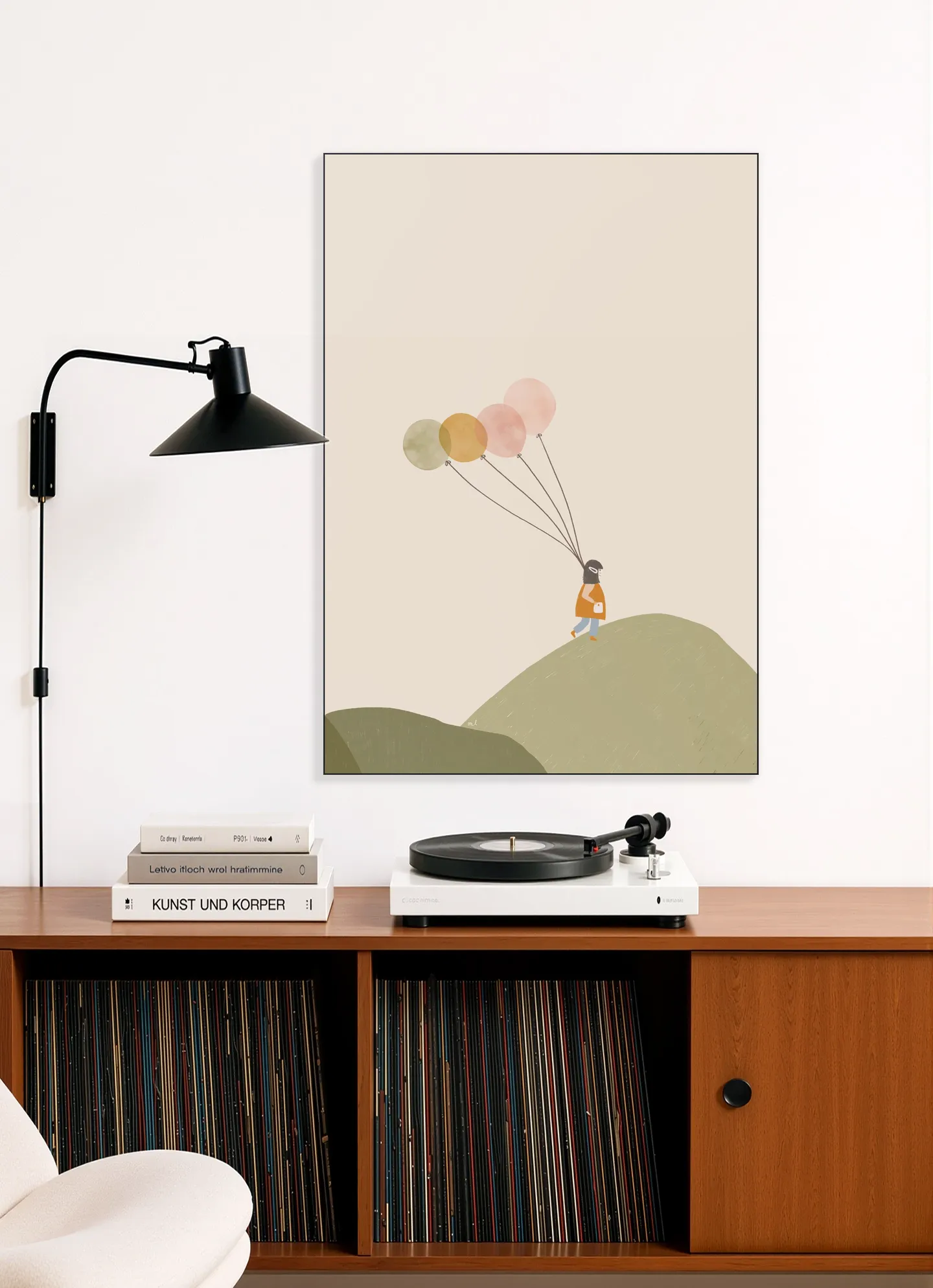 Girl and her Balloons