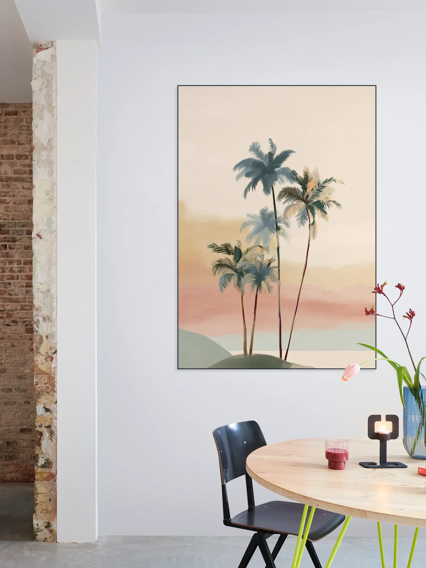 A Palm Trees At Dusk