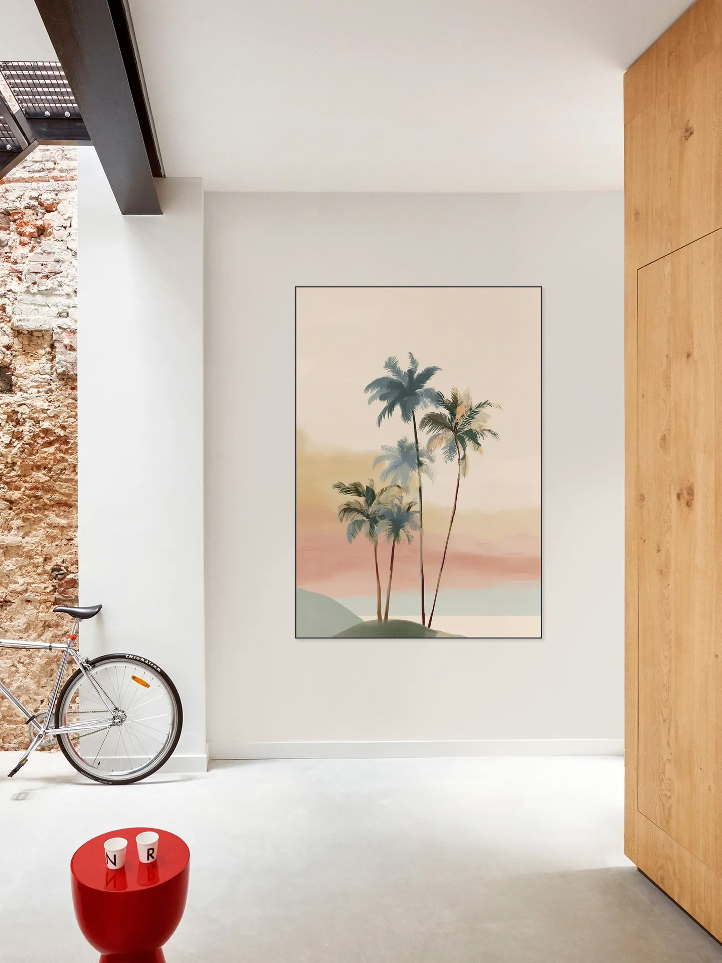 A Palm Trees At Dusk