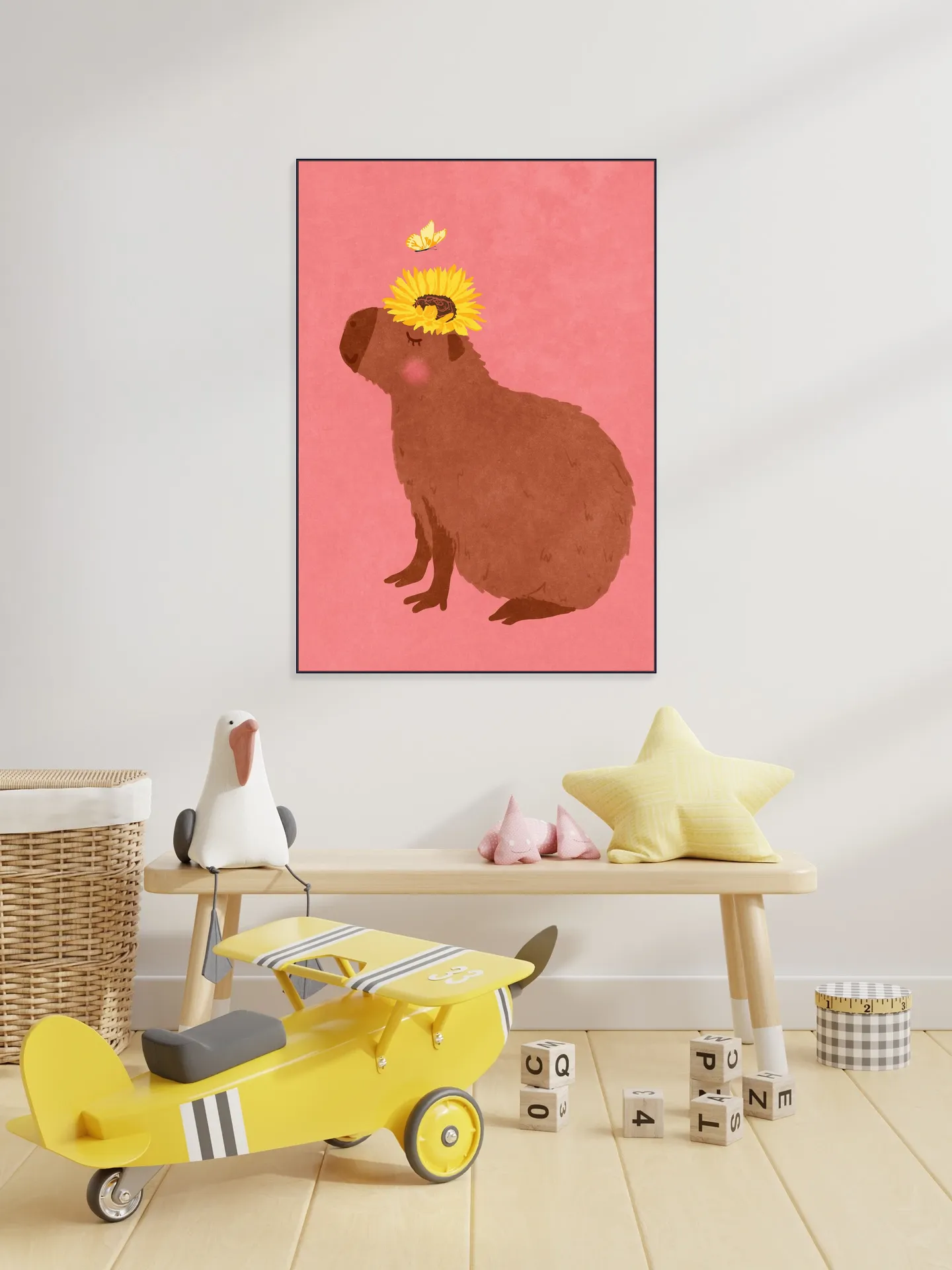 Capybara With Sunflower