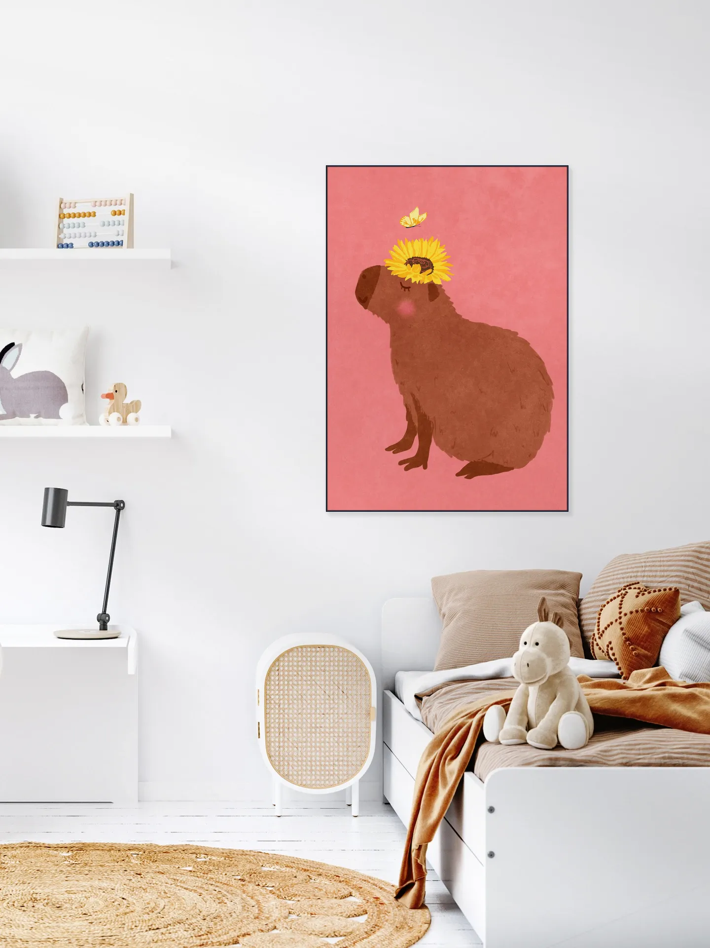 Capybara With Sunflower