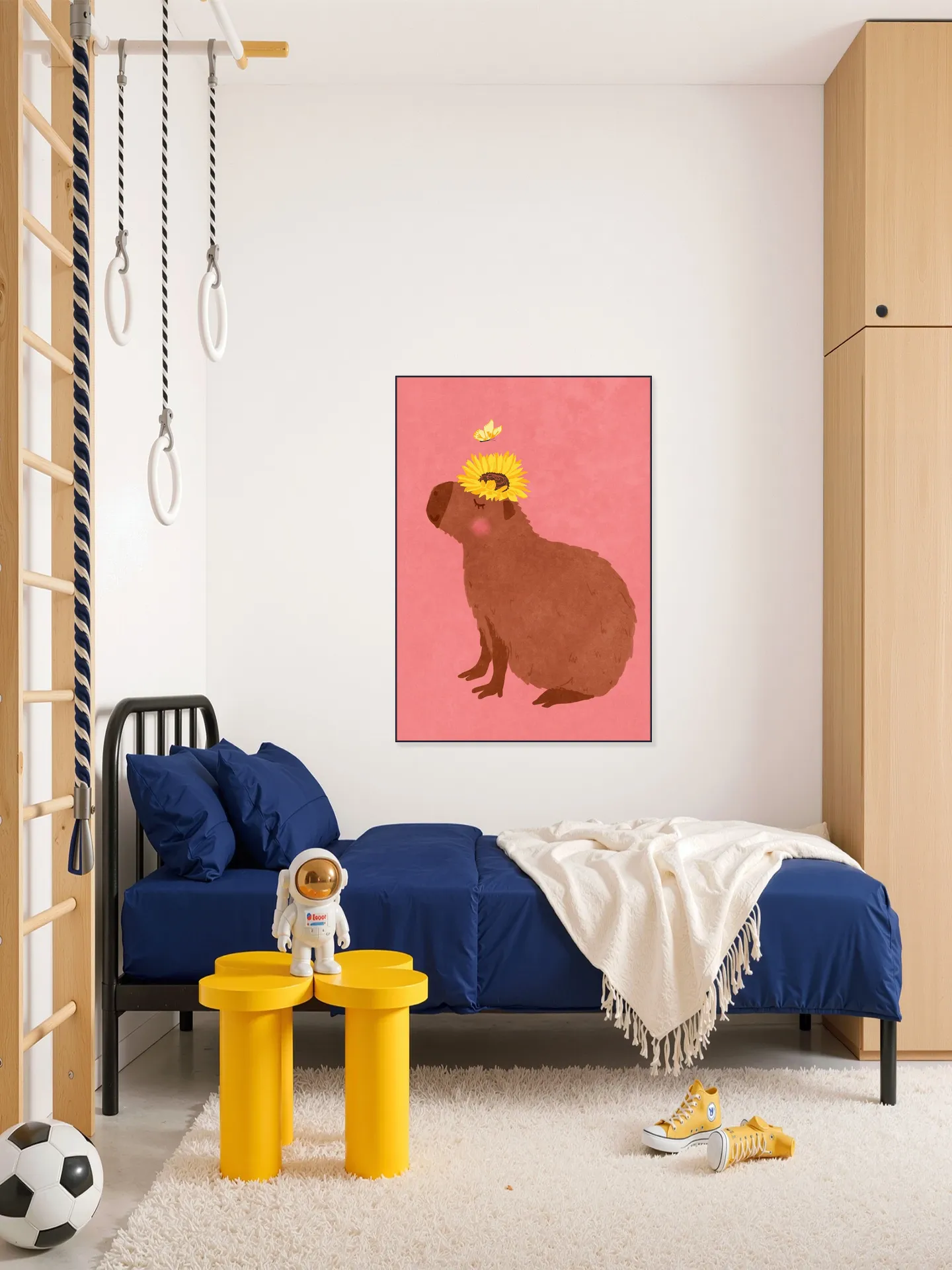 Capybara With Sunflower