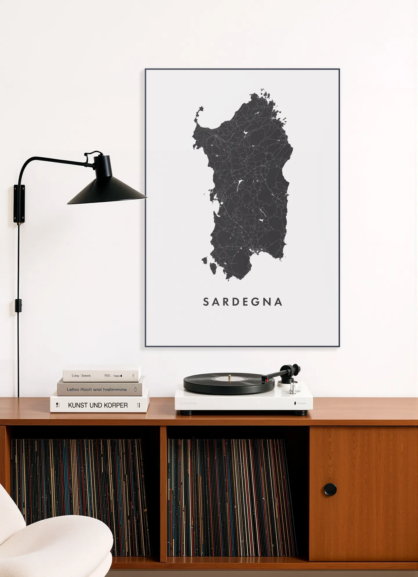 Sardegna Island Map