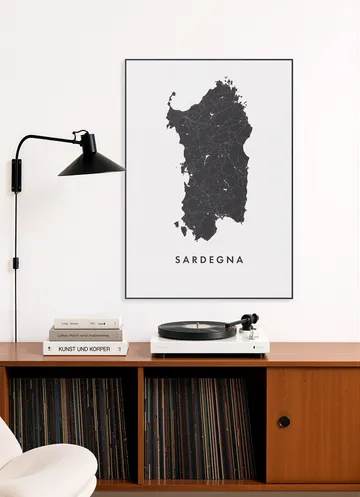 Sardegna Island Map