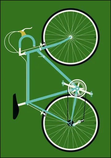 Racing Bike Blue