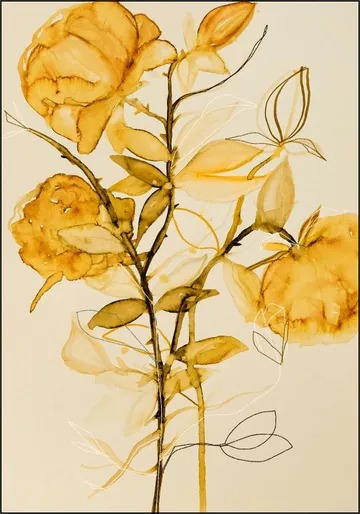 Rose Bush Yellow