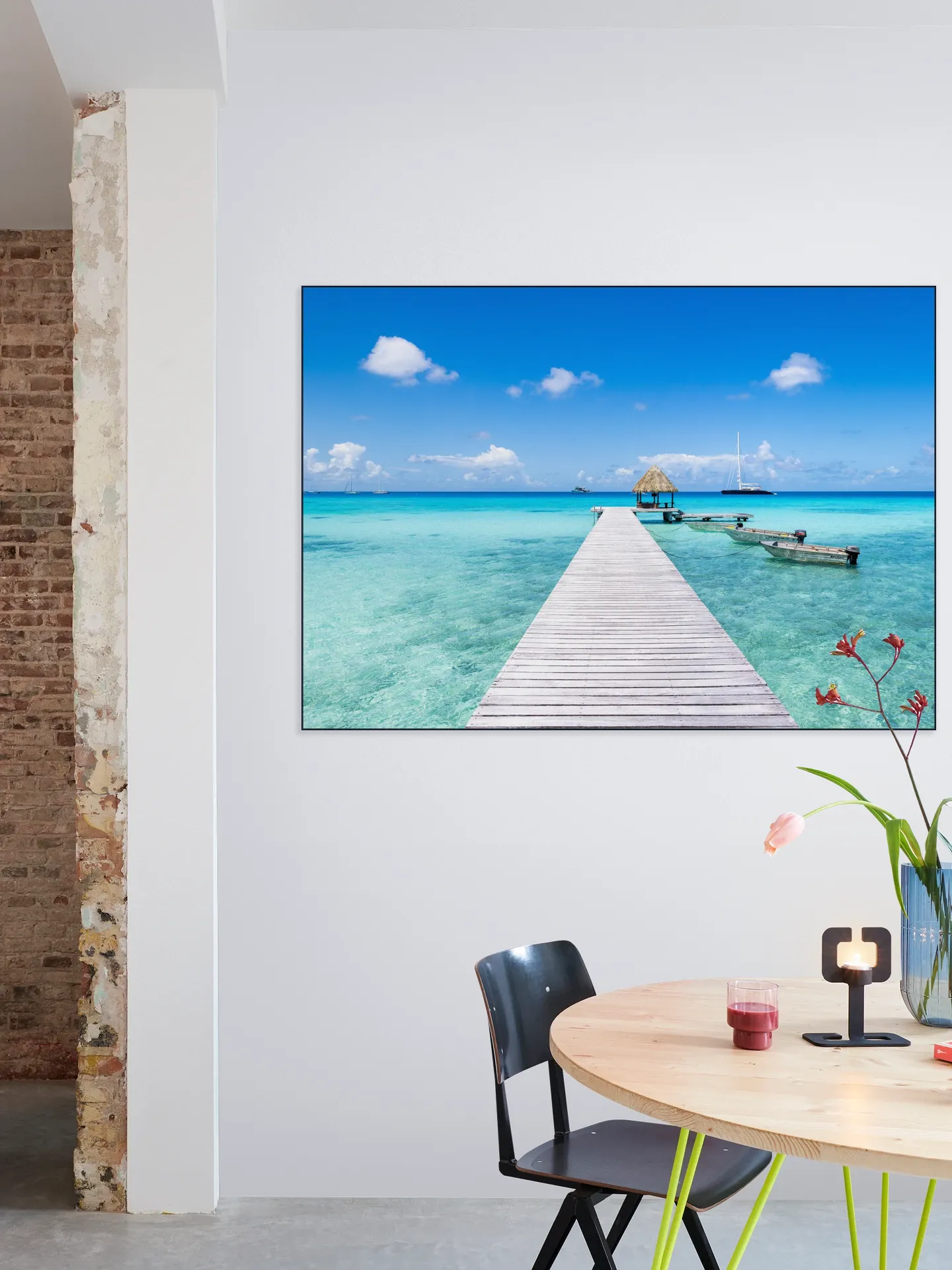 Wooden Pier at the Beach - French Polynesia