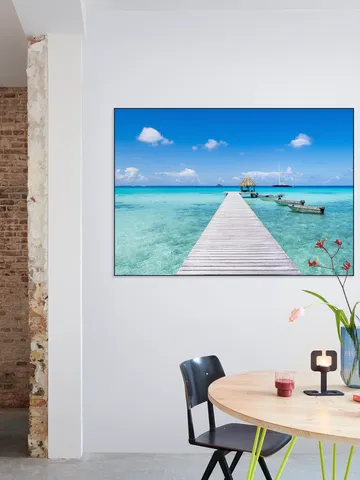 Wooden Pier at the Beach - French Polynesia