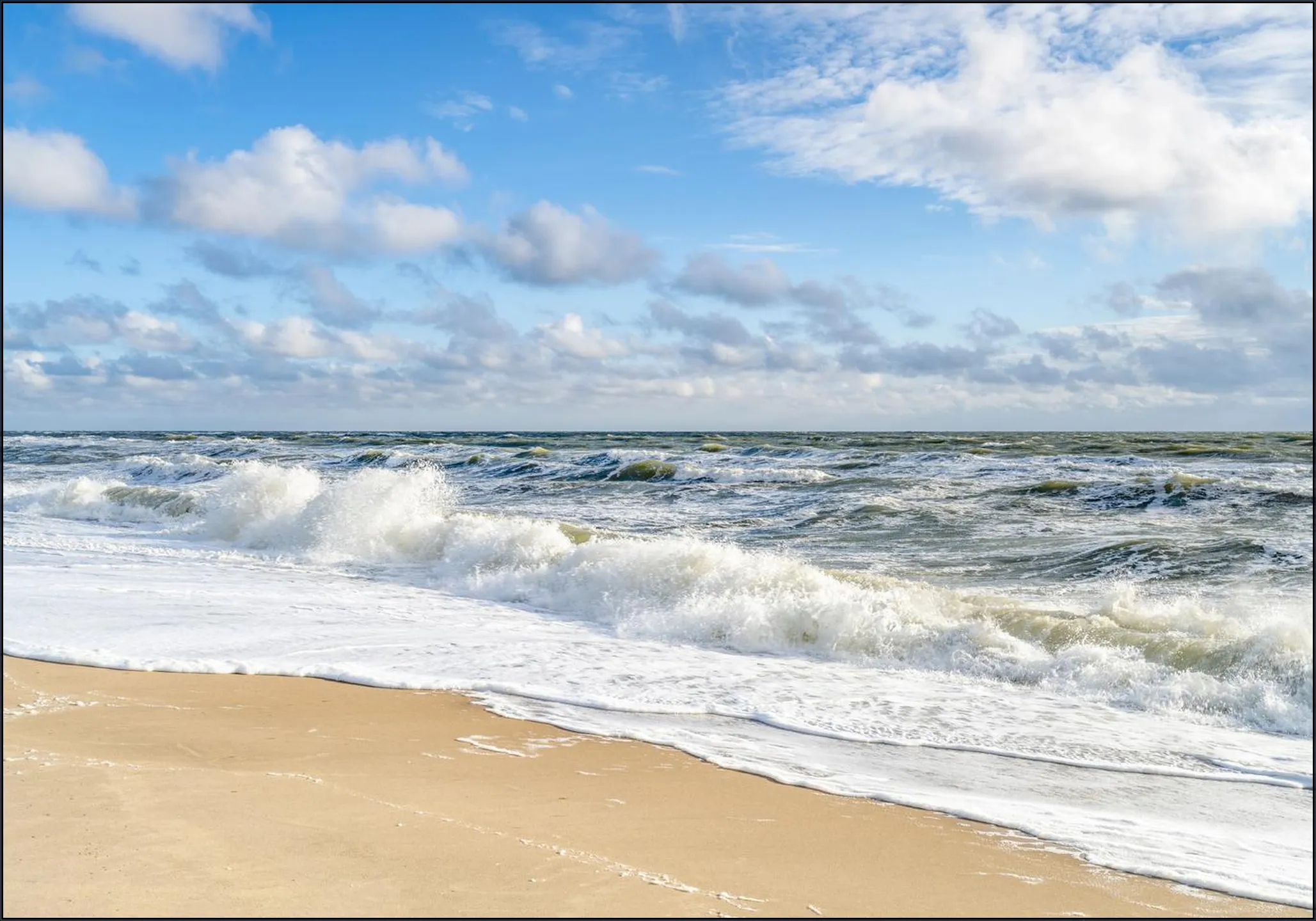Stormy weather at the North Sea Coast