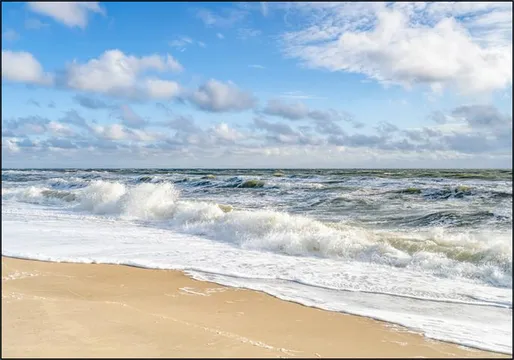 Stormy weather at the North Sea Coast