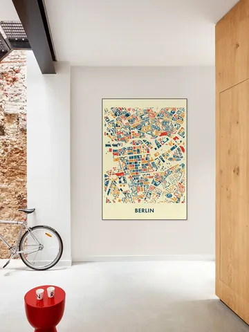 Berlin Mosaic City Map