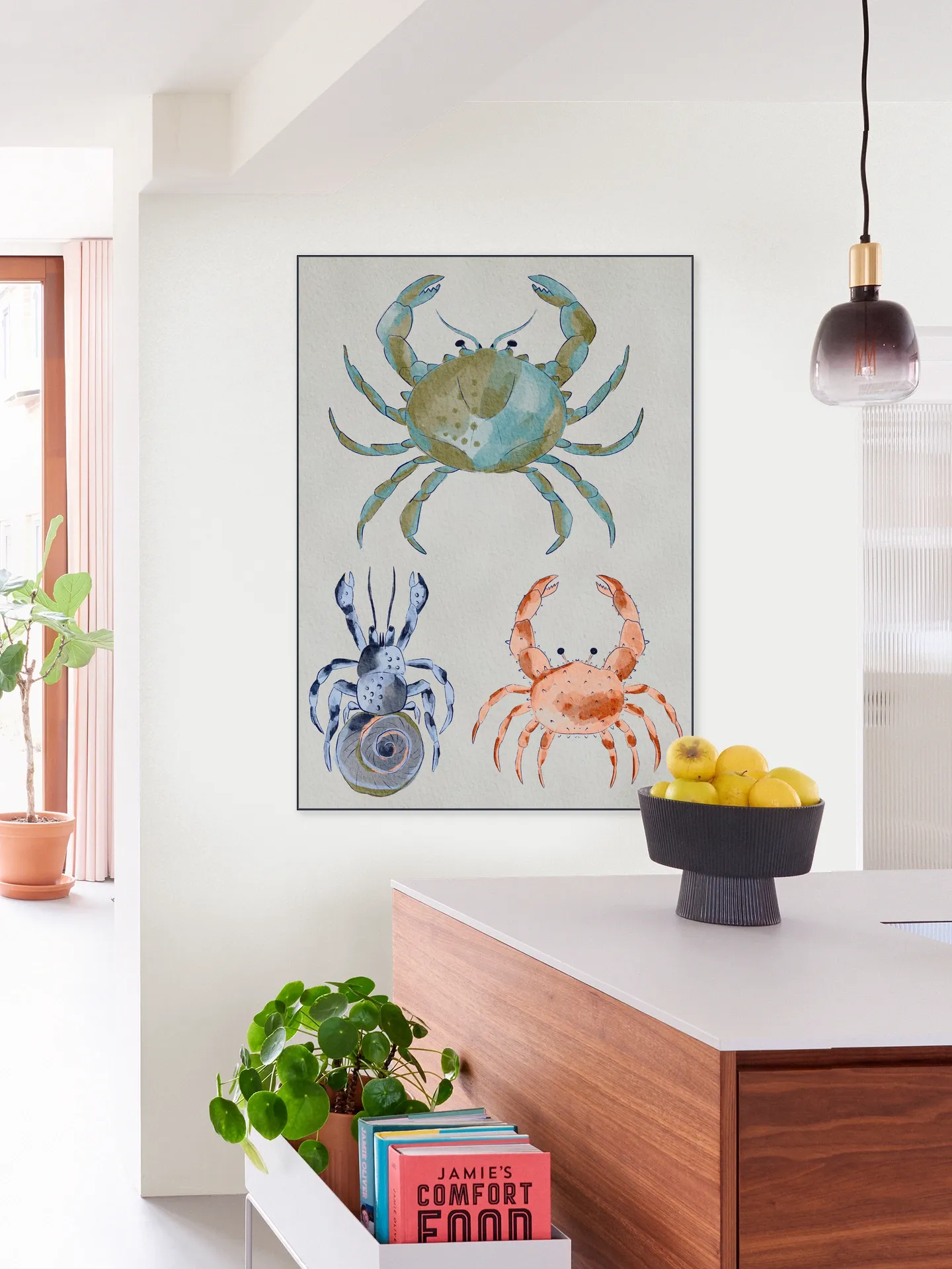 Ocean Crabs Watercolor