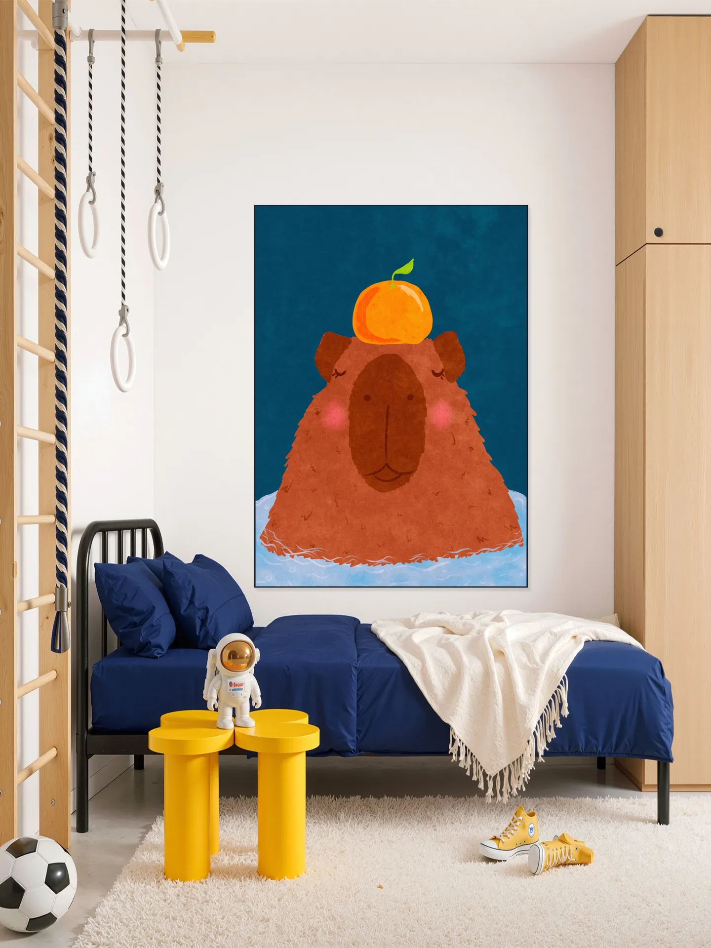 Capybara With Orange