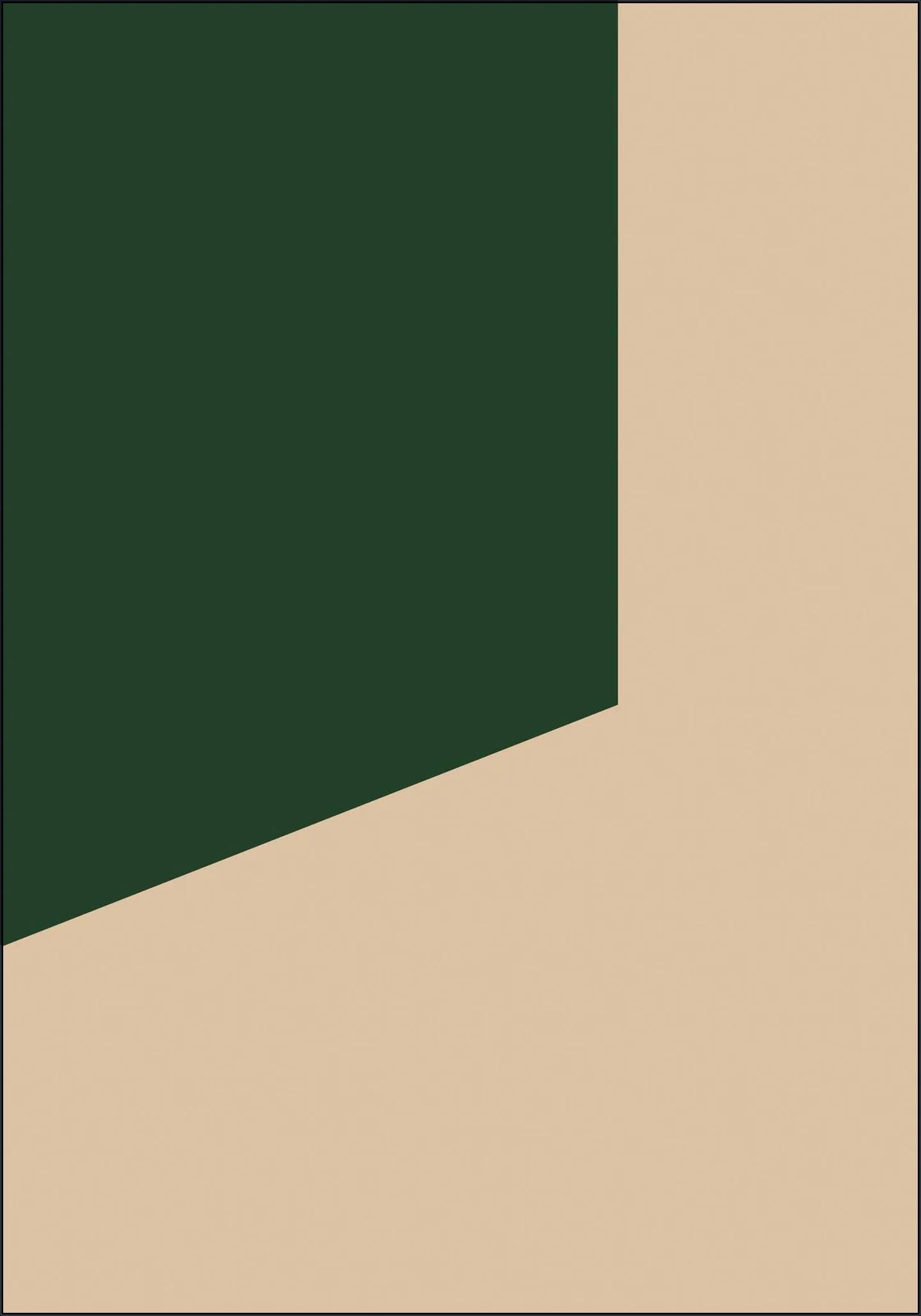 Color blocking - Beige Green