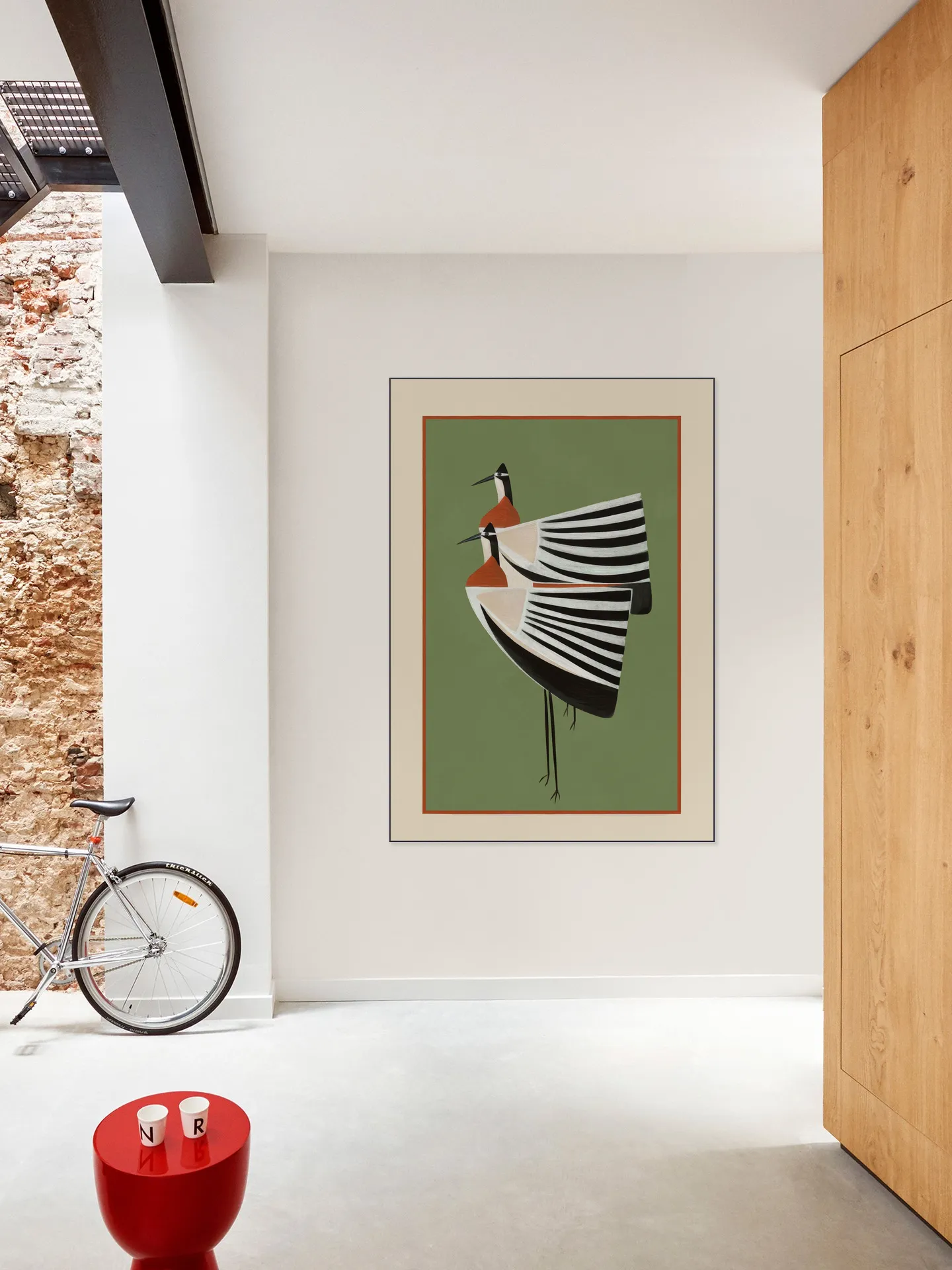 Striped Bird Pair