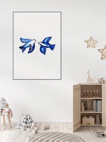 Blue Portuguese Birds