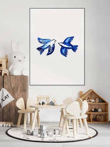 Blue Portuguese Birds