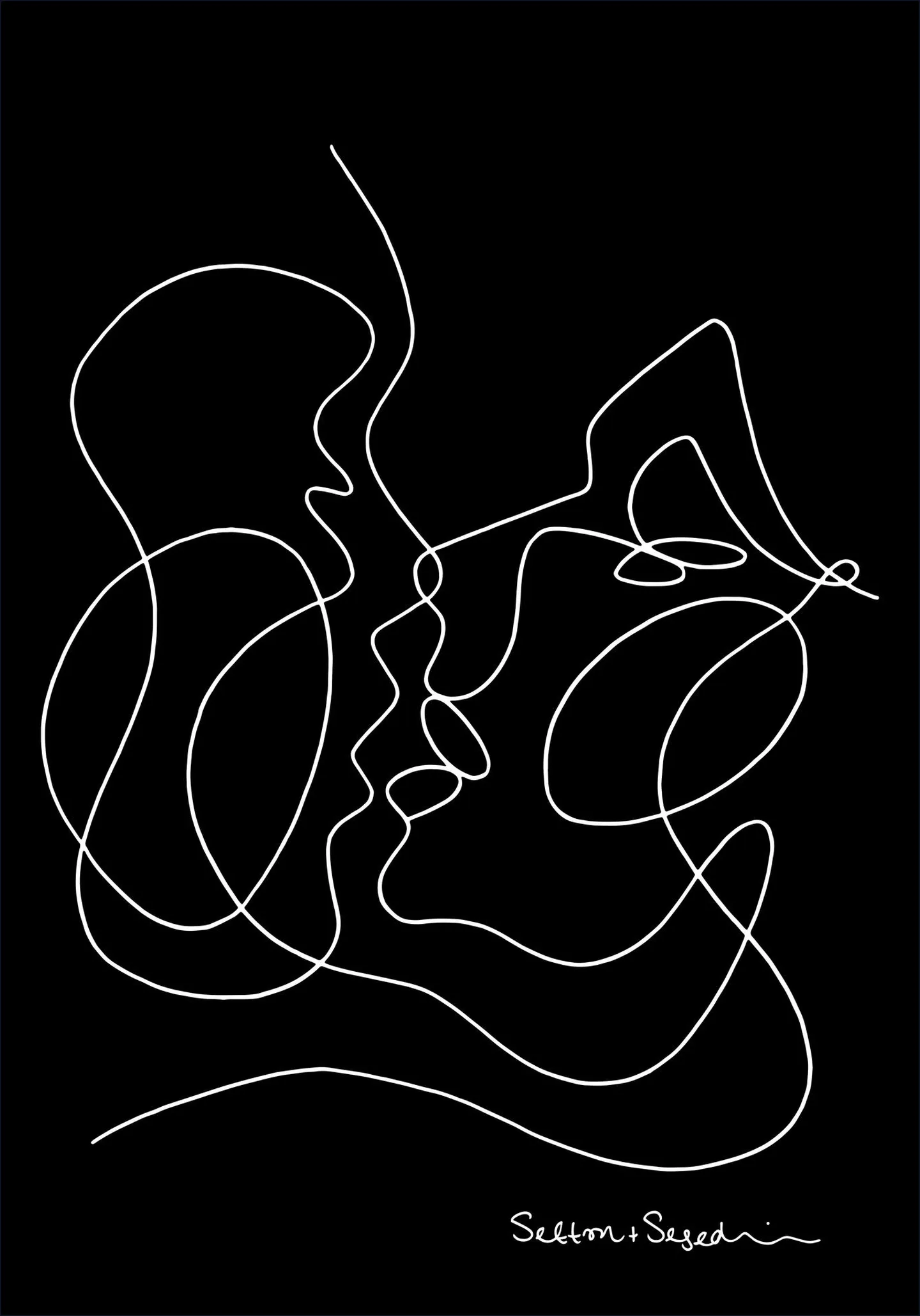 The Kissing black