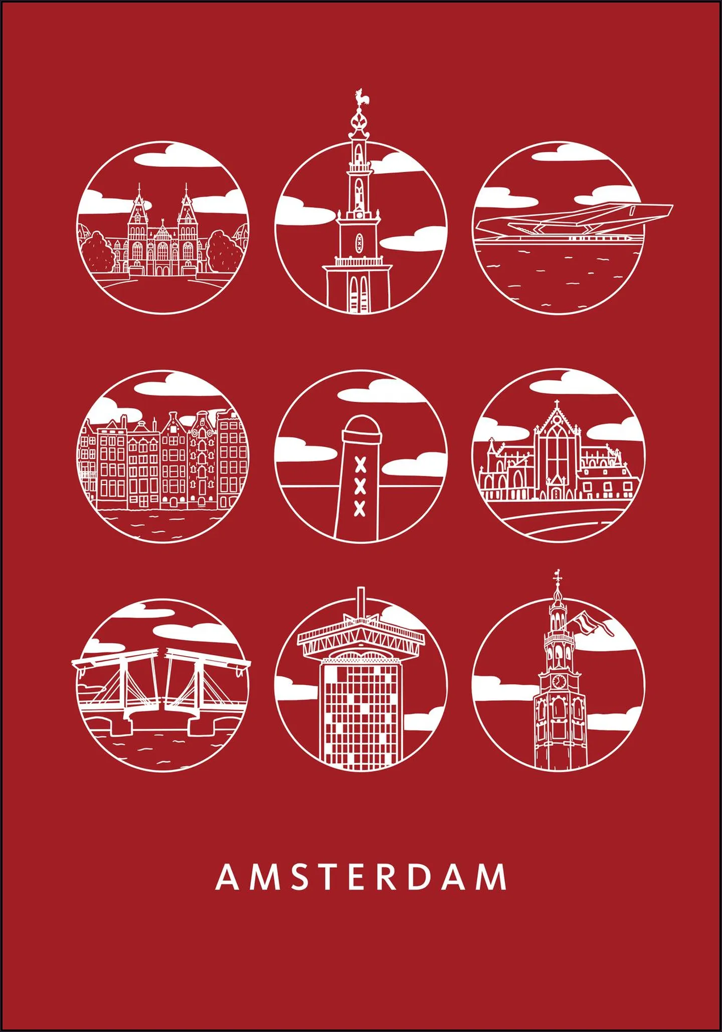 Amsterdam Icons -  Mono