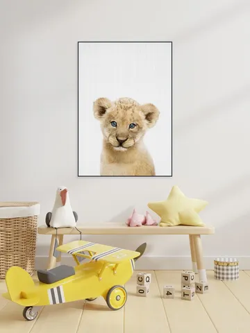Baby Lion - blue eyes