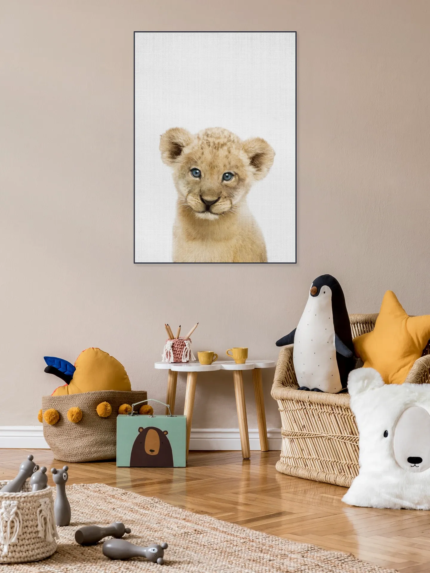 Baby Lion - blue eyes