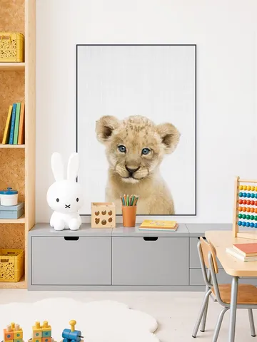 Baby Lion - blue eyes