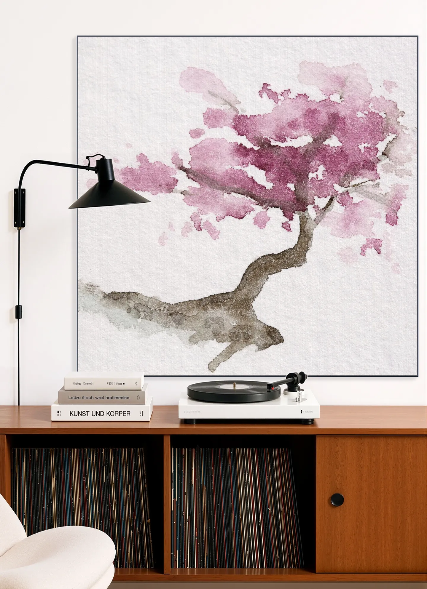 Japanese Tree with Pink Cherry Blossom