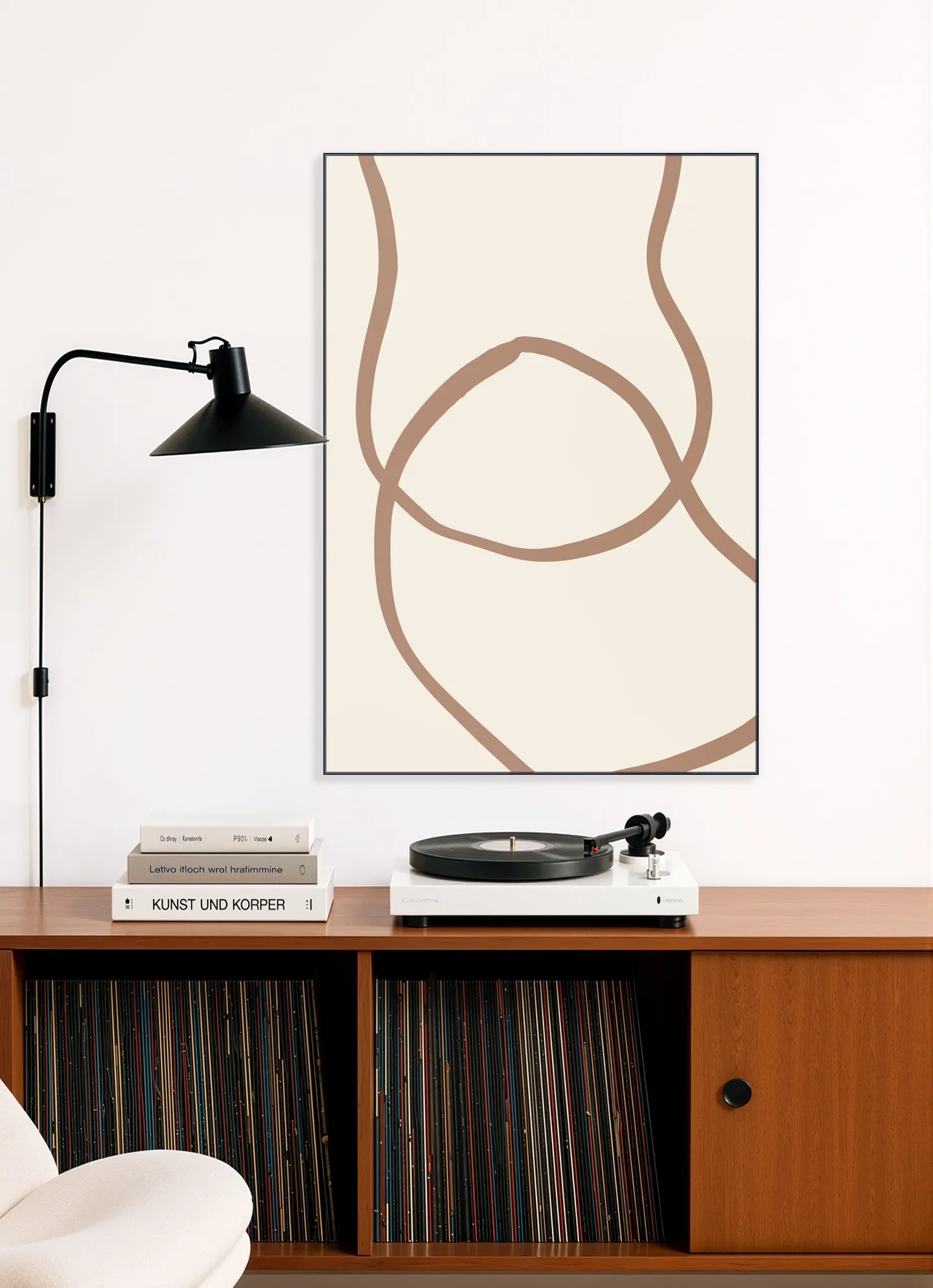 Abstract Lines Mocha 6