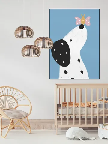 Dalmatian with a Butterfly