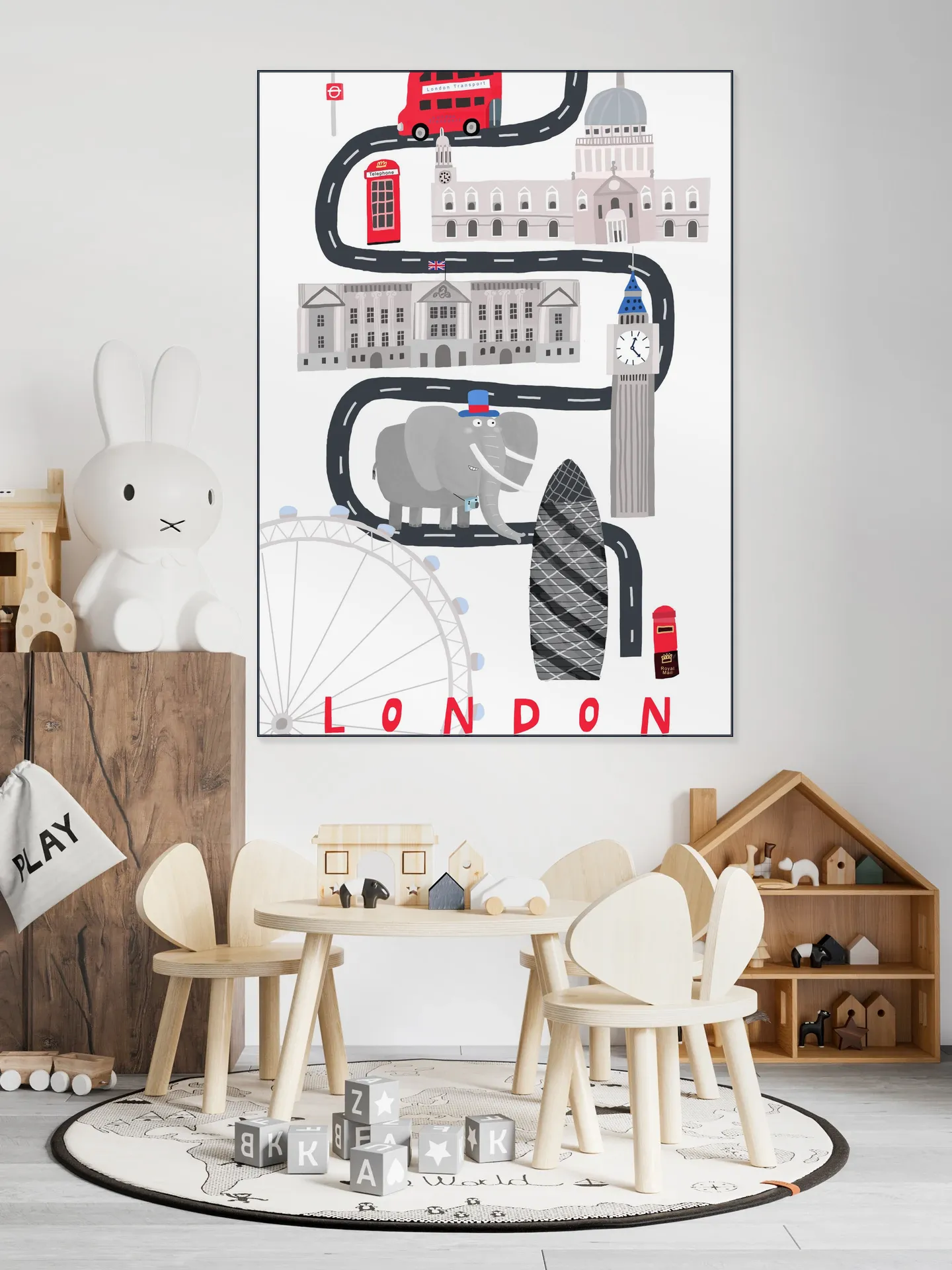 London City With Cute Elephant Tourist 