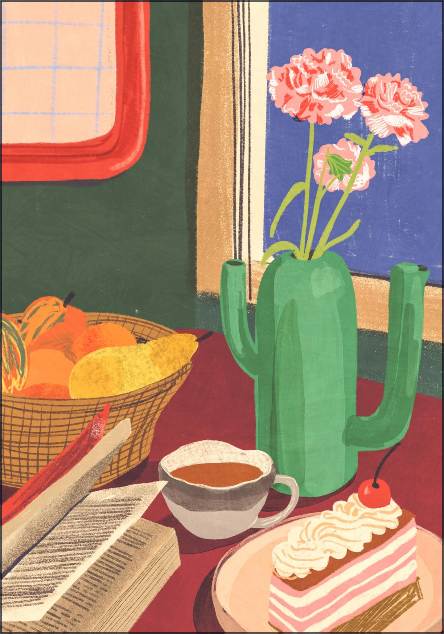 Book coffee and cake