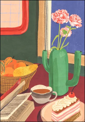 Book coffee and cake
