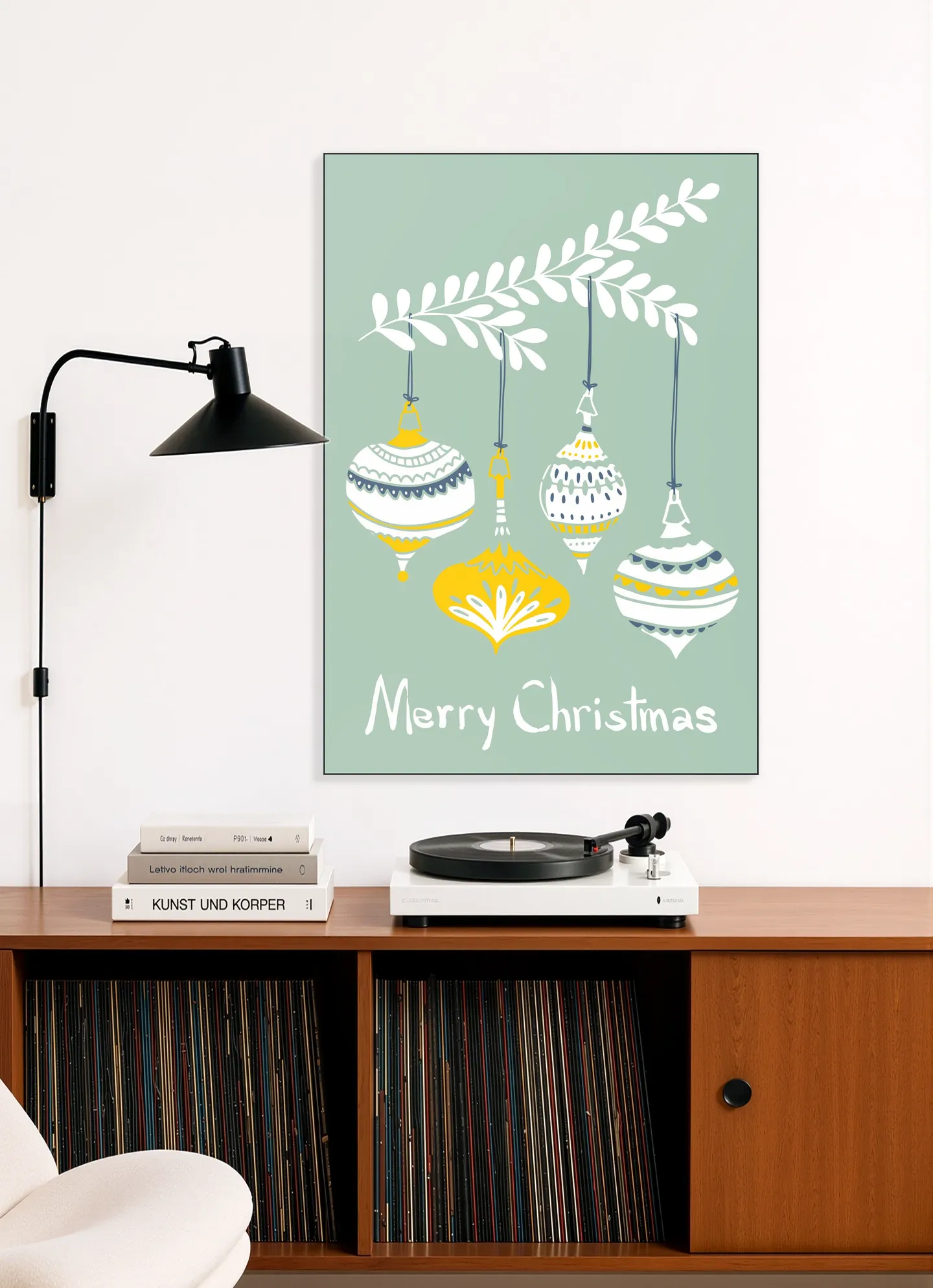 Cheerful little Christmas Baubles - Mint