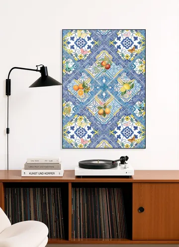 Mediterranean tiles and citrus fruit I