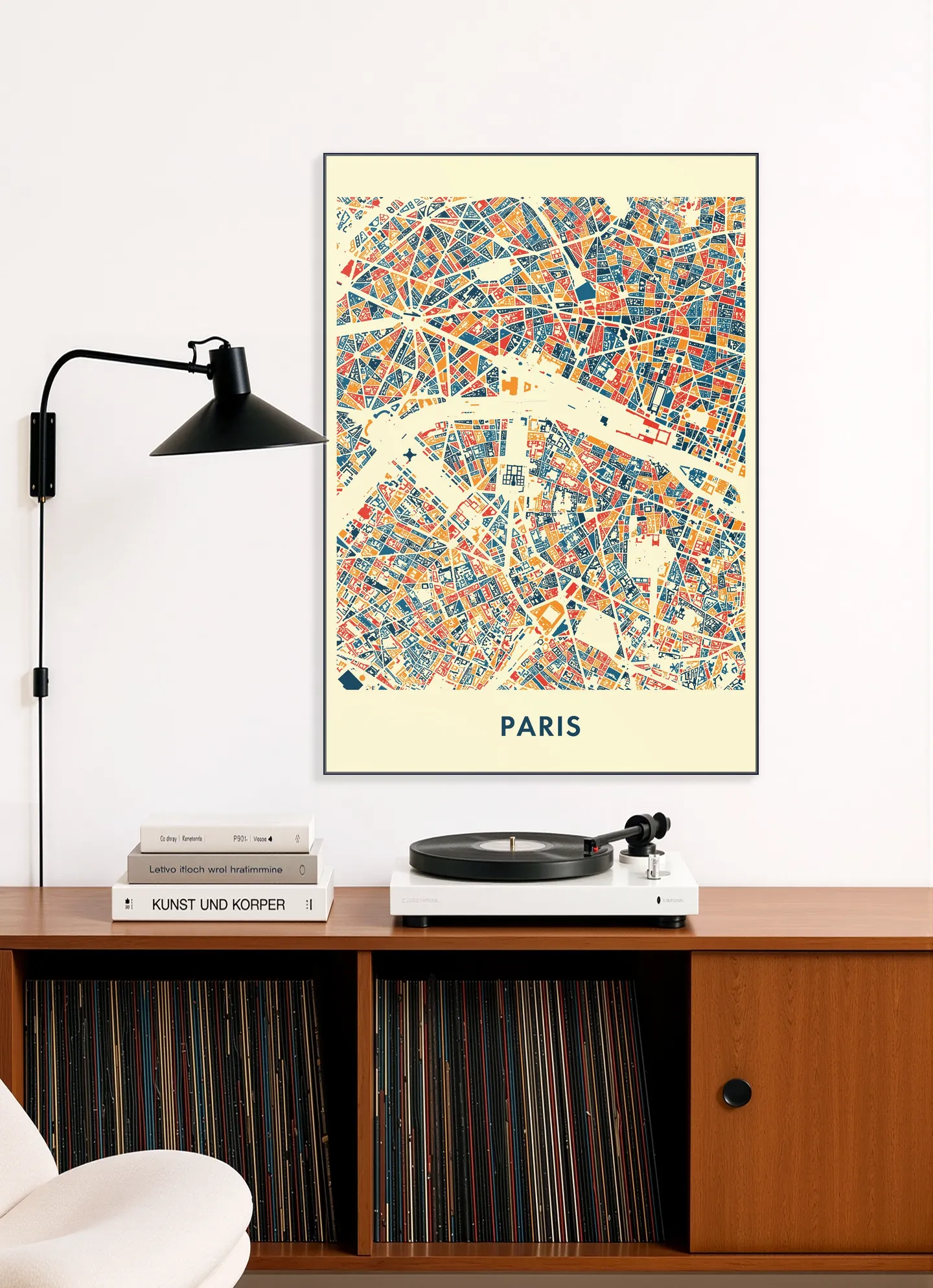 Paris Mosaic City Map