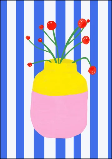 Mio Vaso blue Stripes