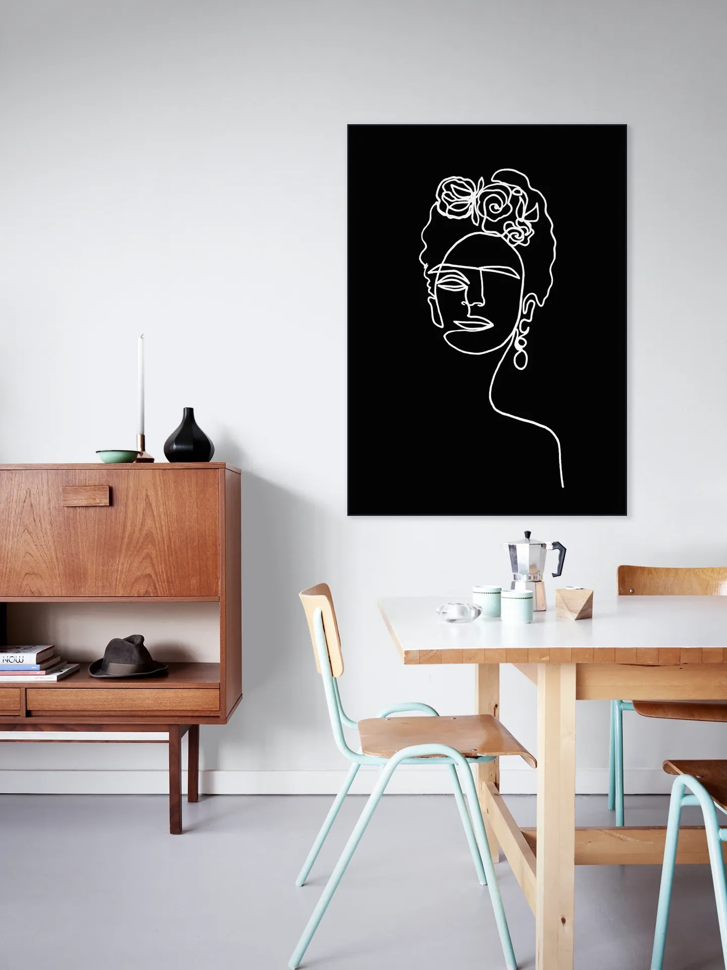 Frida Kahlo black & white
