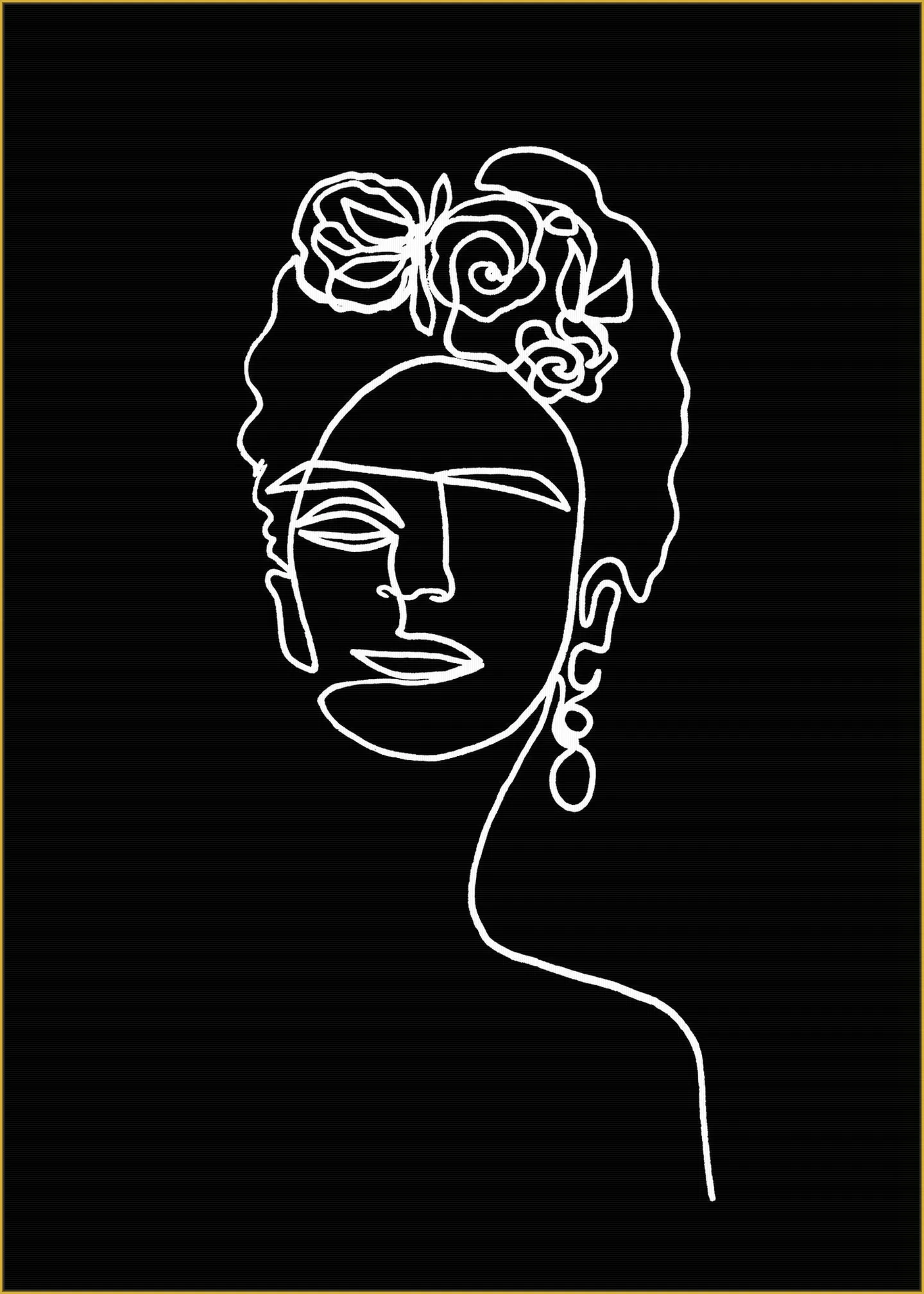 Frida Kahlo black & white