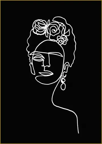 Frida Kahlo black & white