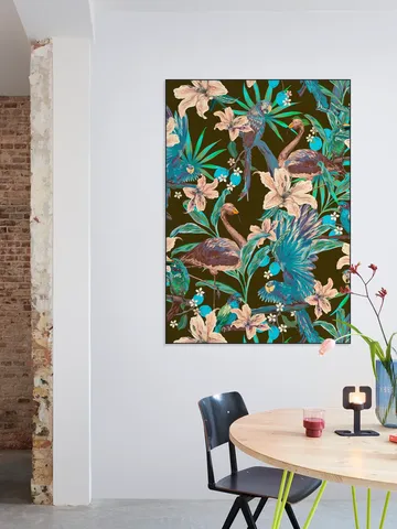 Jungle Birds and Flamingo Olive