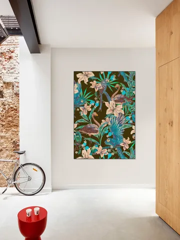 Jungle Birds and Flamingo Olive