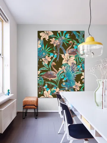 Jungle Birds and Flamingo Olive