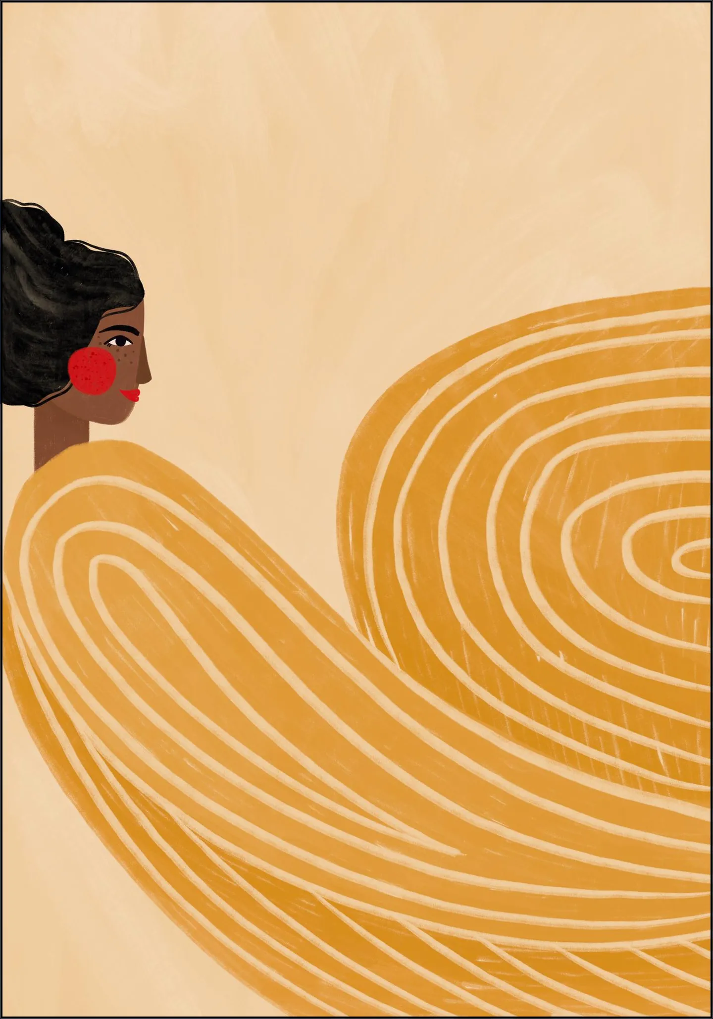 The Woman With The Yellow Stripes